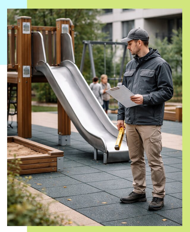 Сертификация детских площадок в Железногорске от 25553 р. | Алешин-Жлк