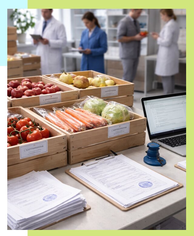 Сертификация овощей и фруктов в Железногорске от 8688 р. | Алешин-Жлк