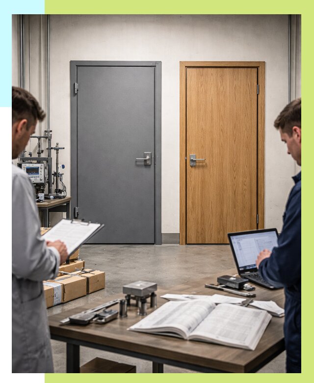 Сертификация дверей в Железногорске от 8177 р. под ключ | Алешин-Жлк