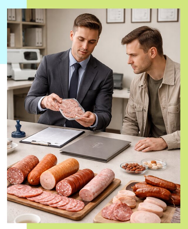 Сертификация колбасных изделий в Железногорске от 7666 р. | Алешин-Жлк