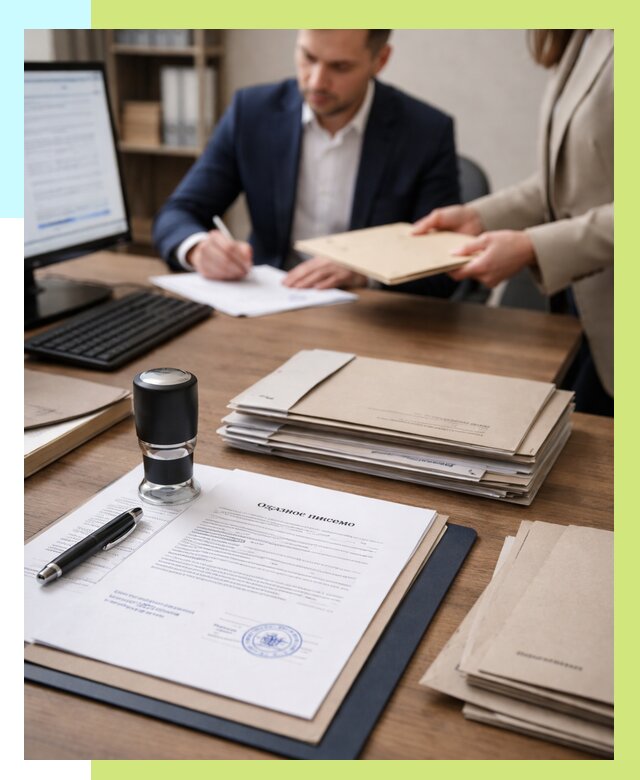 Отказное письмо для таможни в Железногорске от 3066 р, Алешин-Жлк